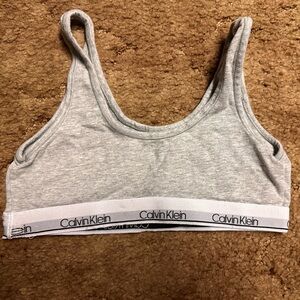 Calvin Klein Gray Kids Bralette